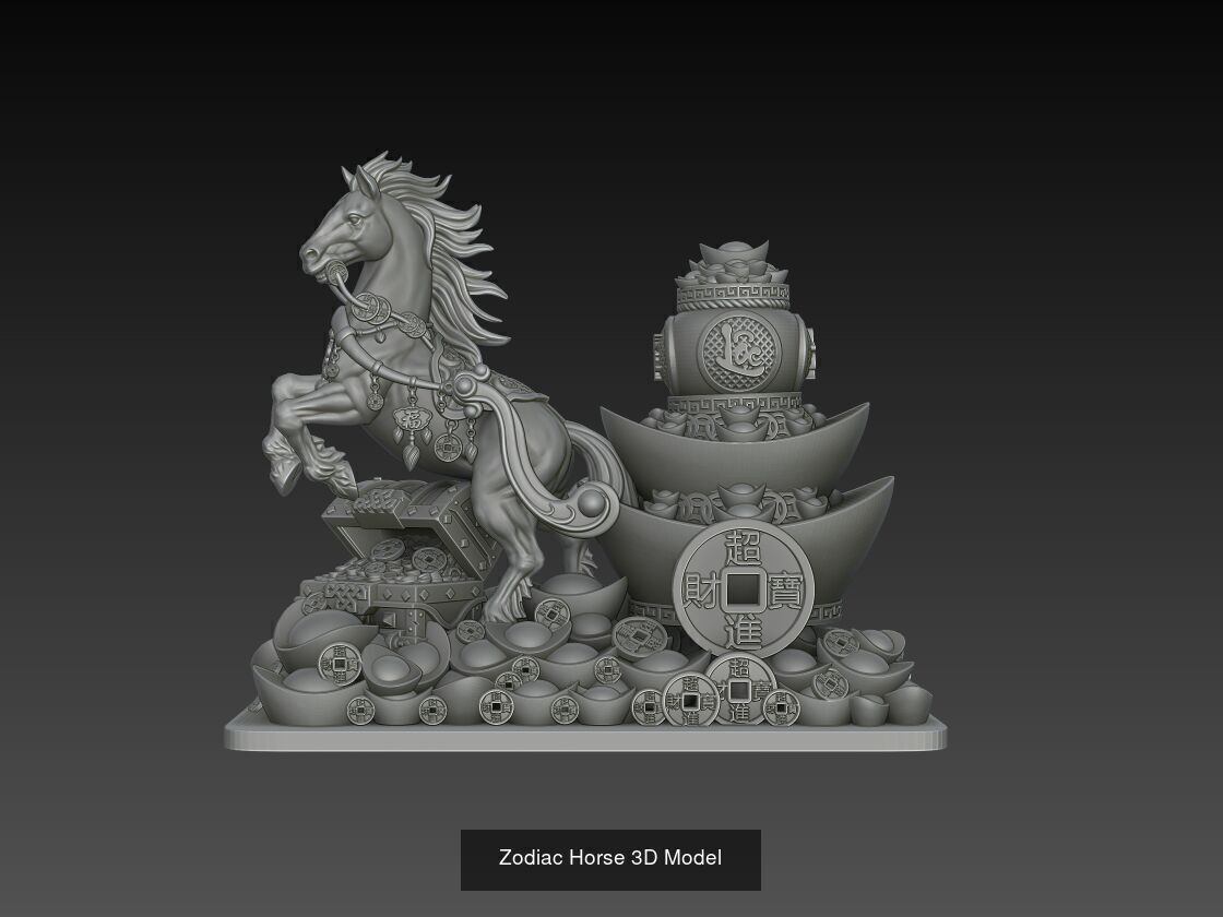 12 Chinese Zodiac 3D Models 3D Model Collection_9