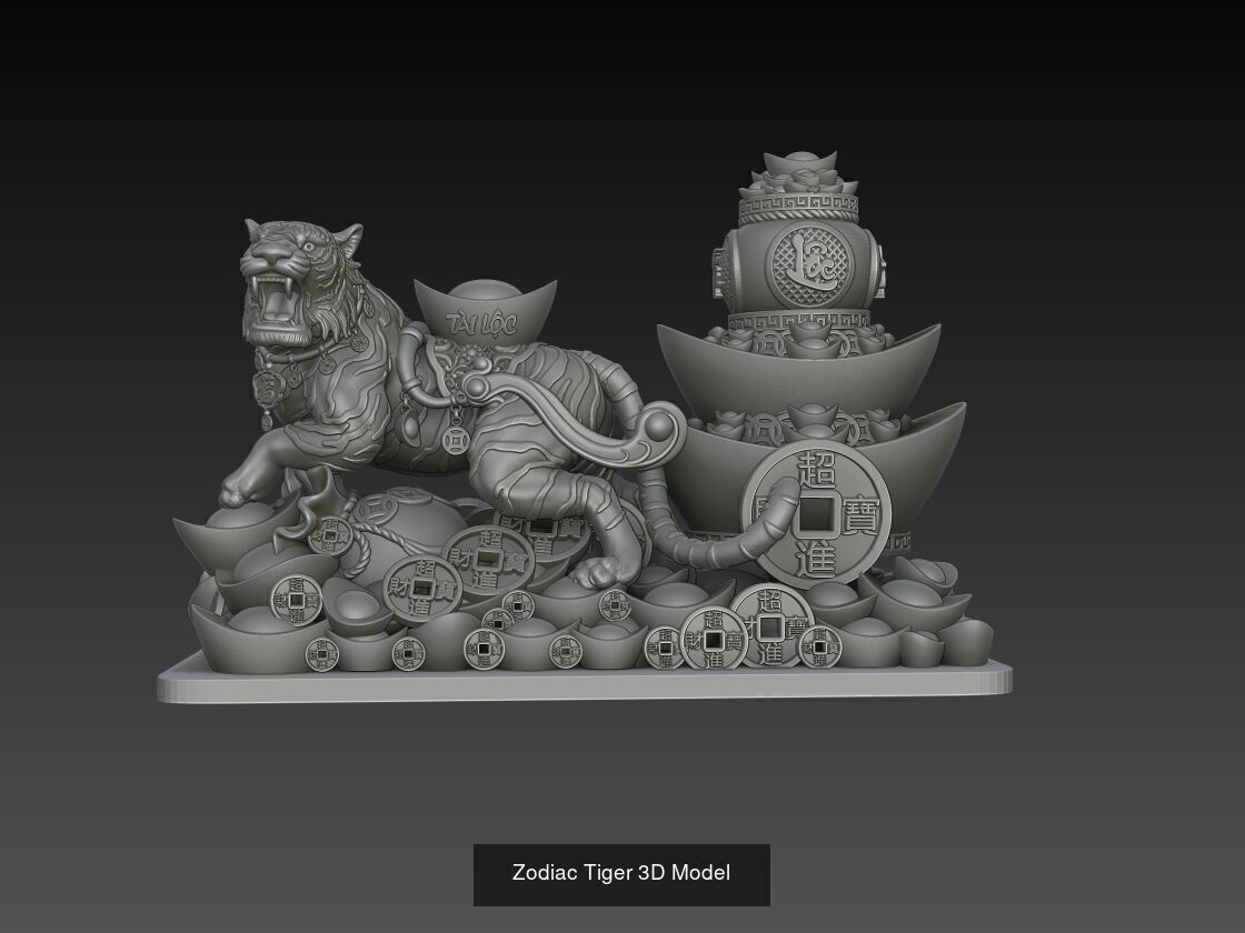 12 Chinese Zodiac 3D Models 3D Model Collection_3