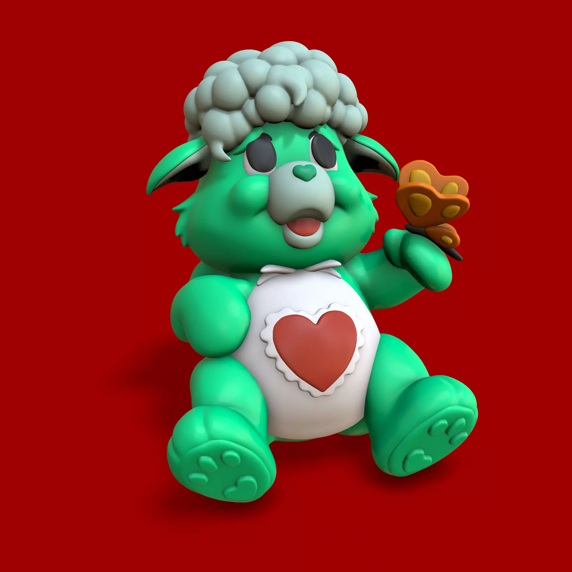 Care Bears - Lamb Heart 3D print model