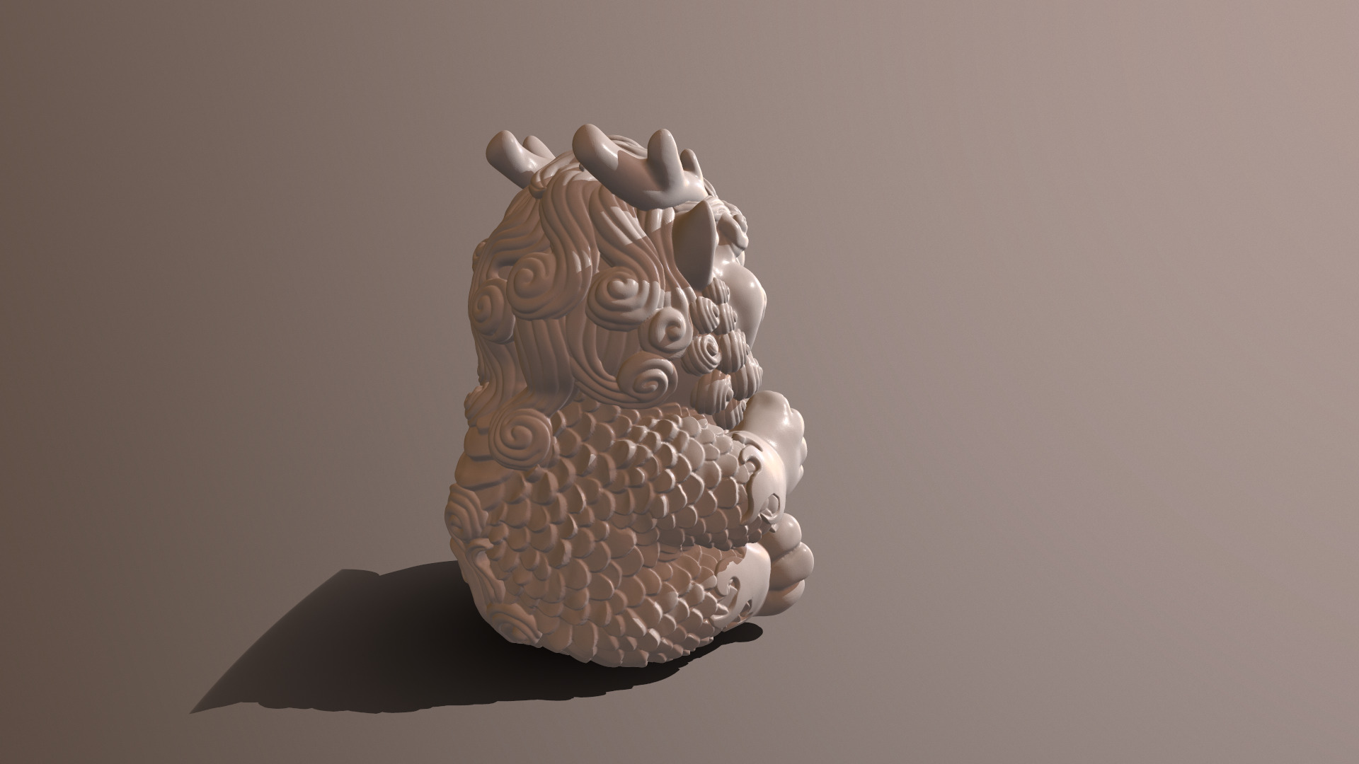Dragon Mascot 3 3D print model_2