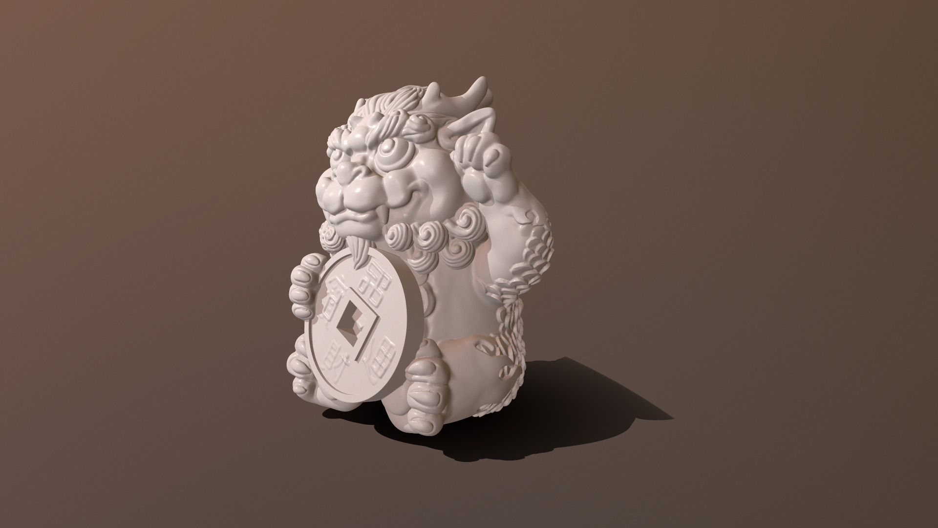 Dragon Mascot 3 3D print model_4
