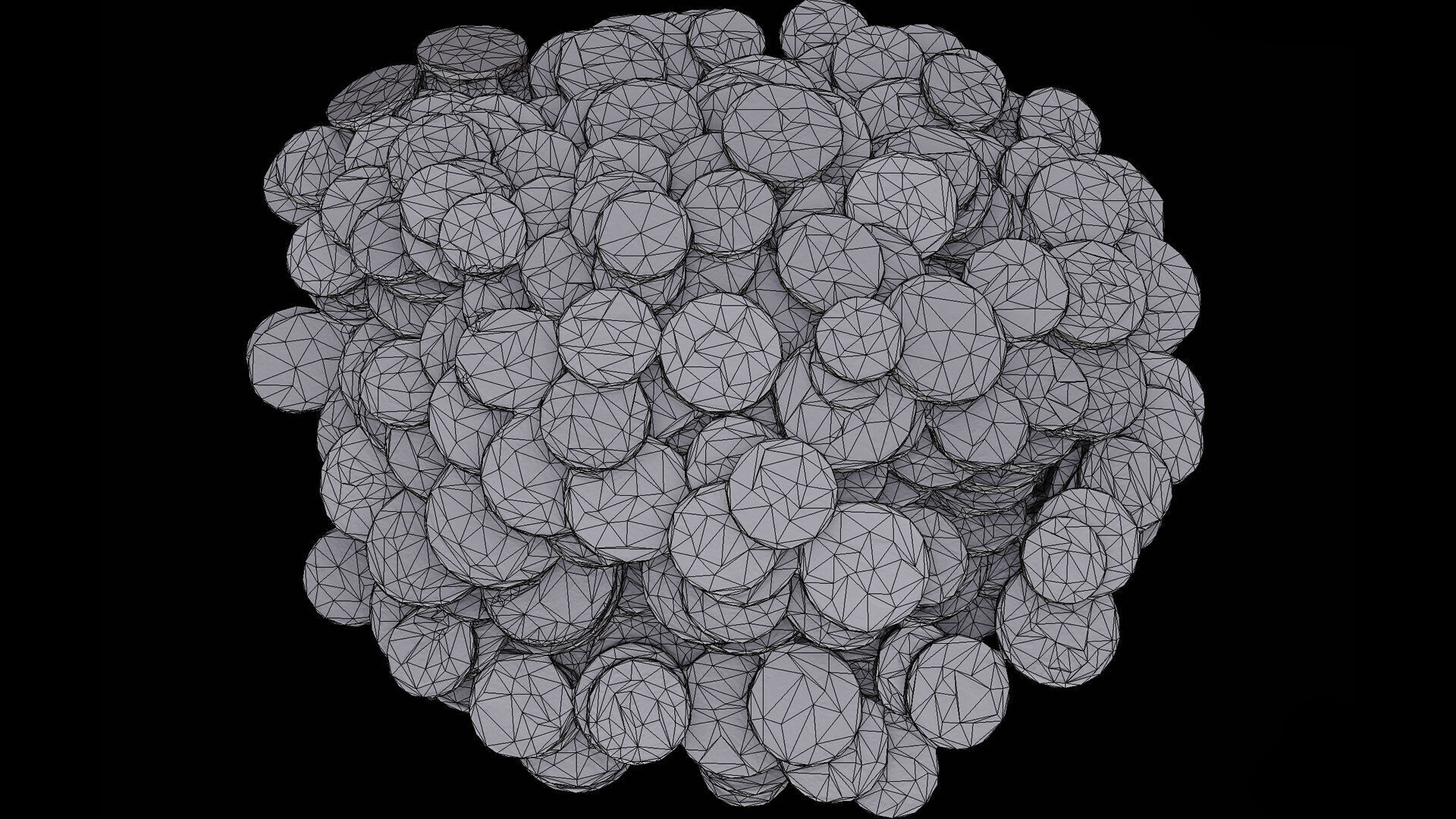 coins pile silver copper old types pt3 PBR photogrammetry Low-poly 3D model_7