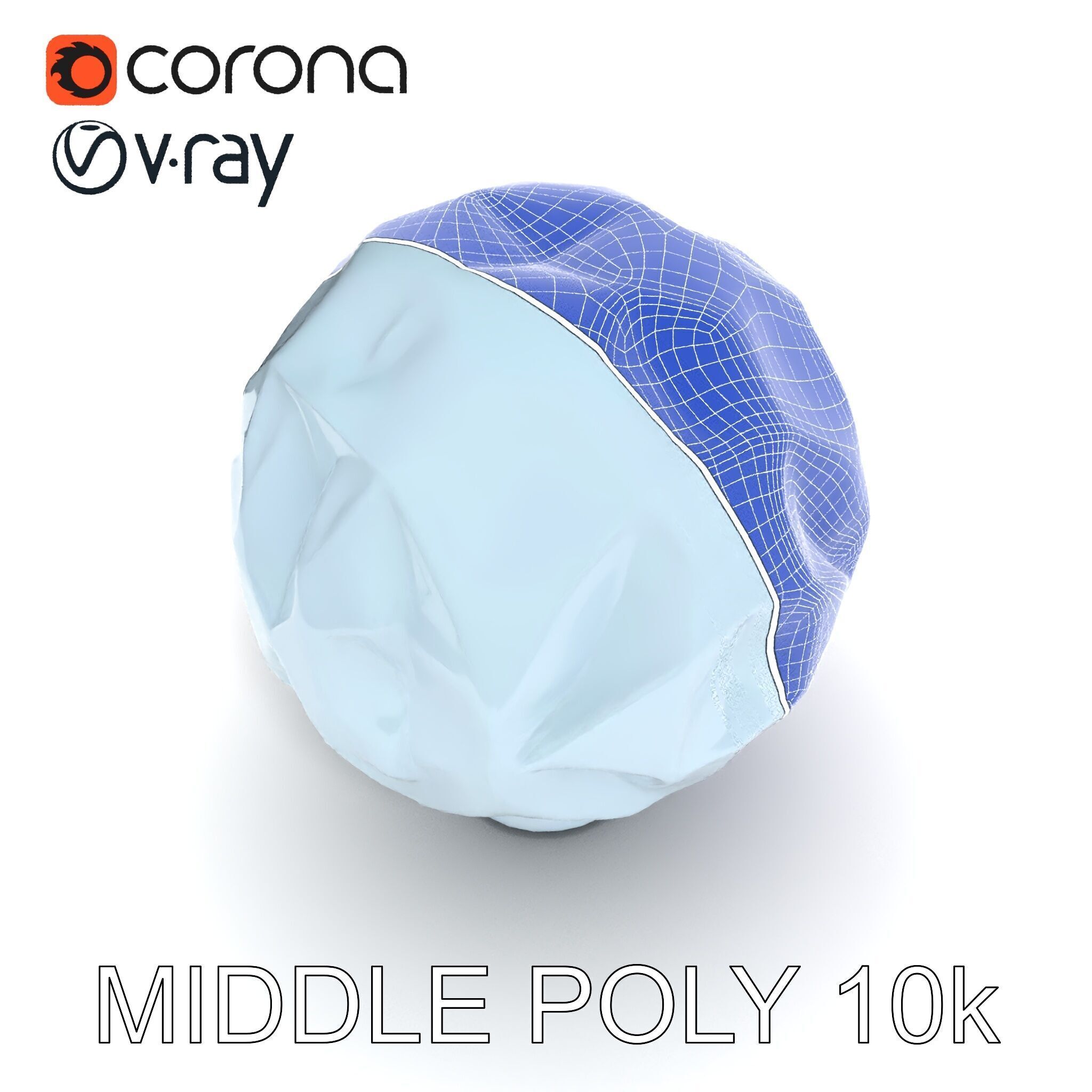 Crystal Ball model pack with Faceted Design Low-poly 3D model_25