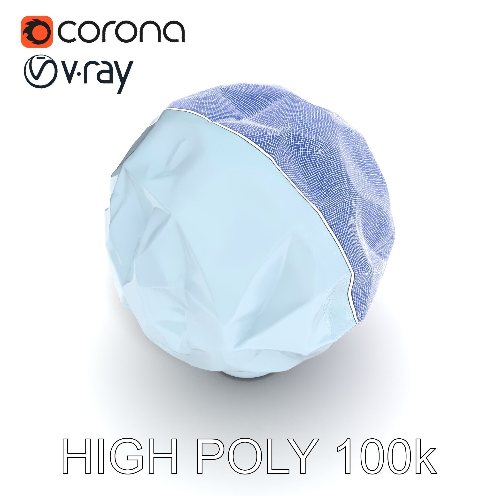 Crystal Ball model pack with Faceted Design Low-poly 3D model_34