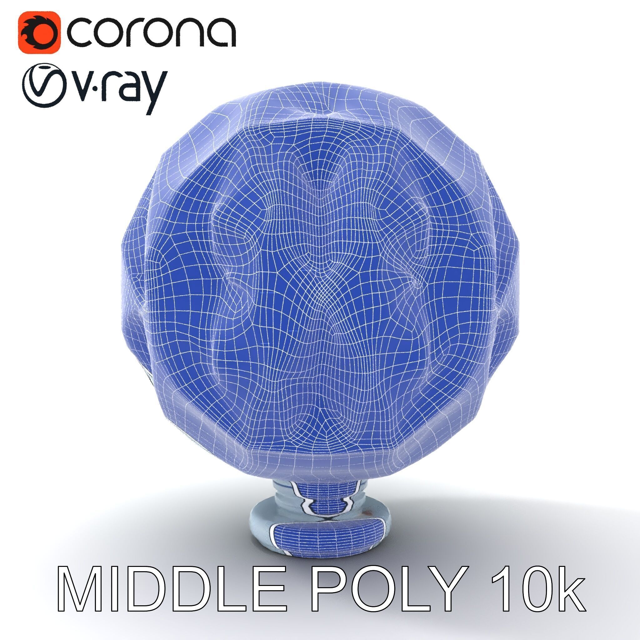 Crystal Ball model pack with Faceted Design Low-poly 3D model_28