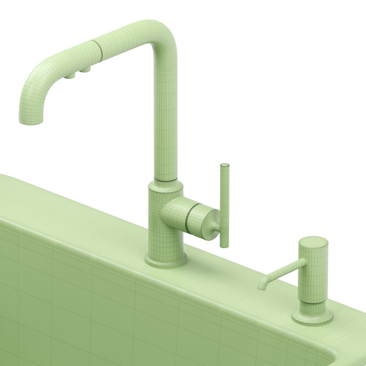 KOHLER kitchen sink 3D model_5