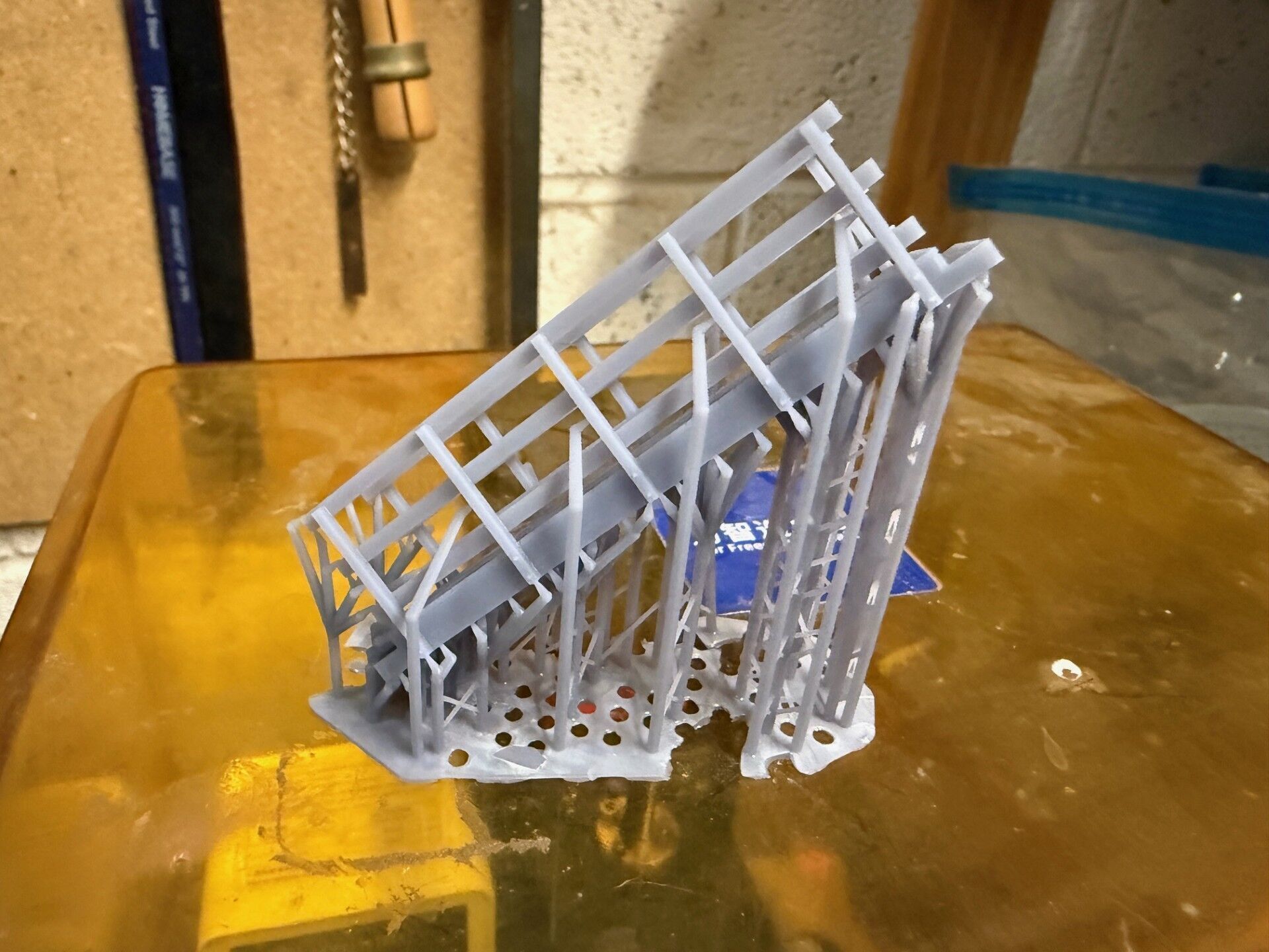Model Railway Wooden Foot Bridge 3D print model_15
