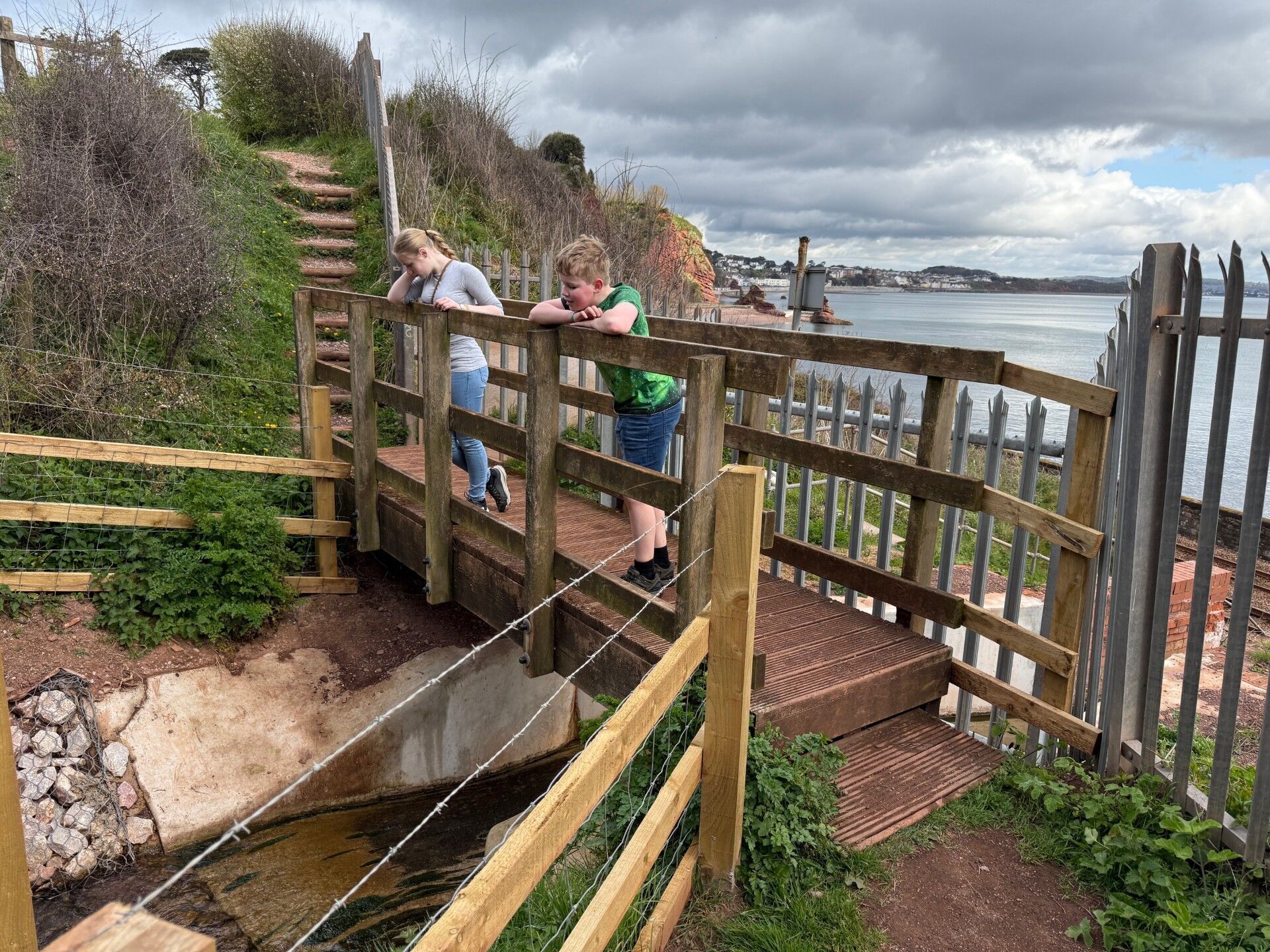 Model Railway Wooden Foot Bridge 3D print model_14