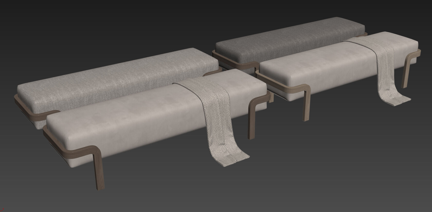 Dominick Bench By Conte Casa 3D model_16