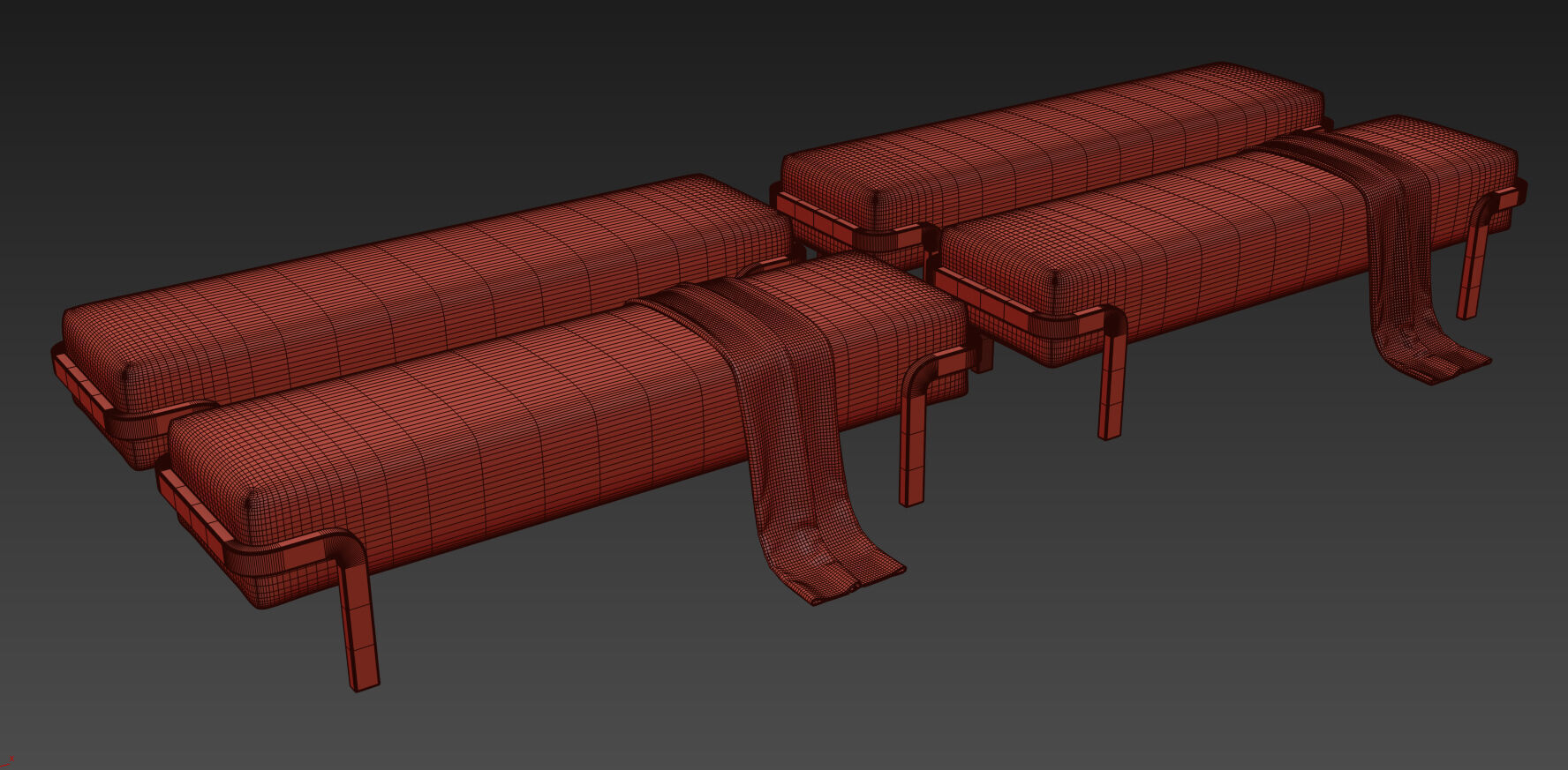 Dominick Bench By Conte Casa 3D model_18