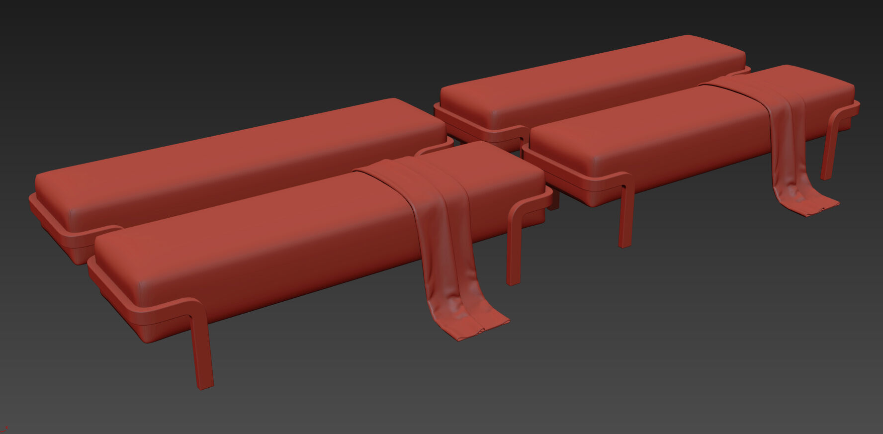 Dominick Bench By Conte Casa 3D model_17