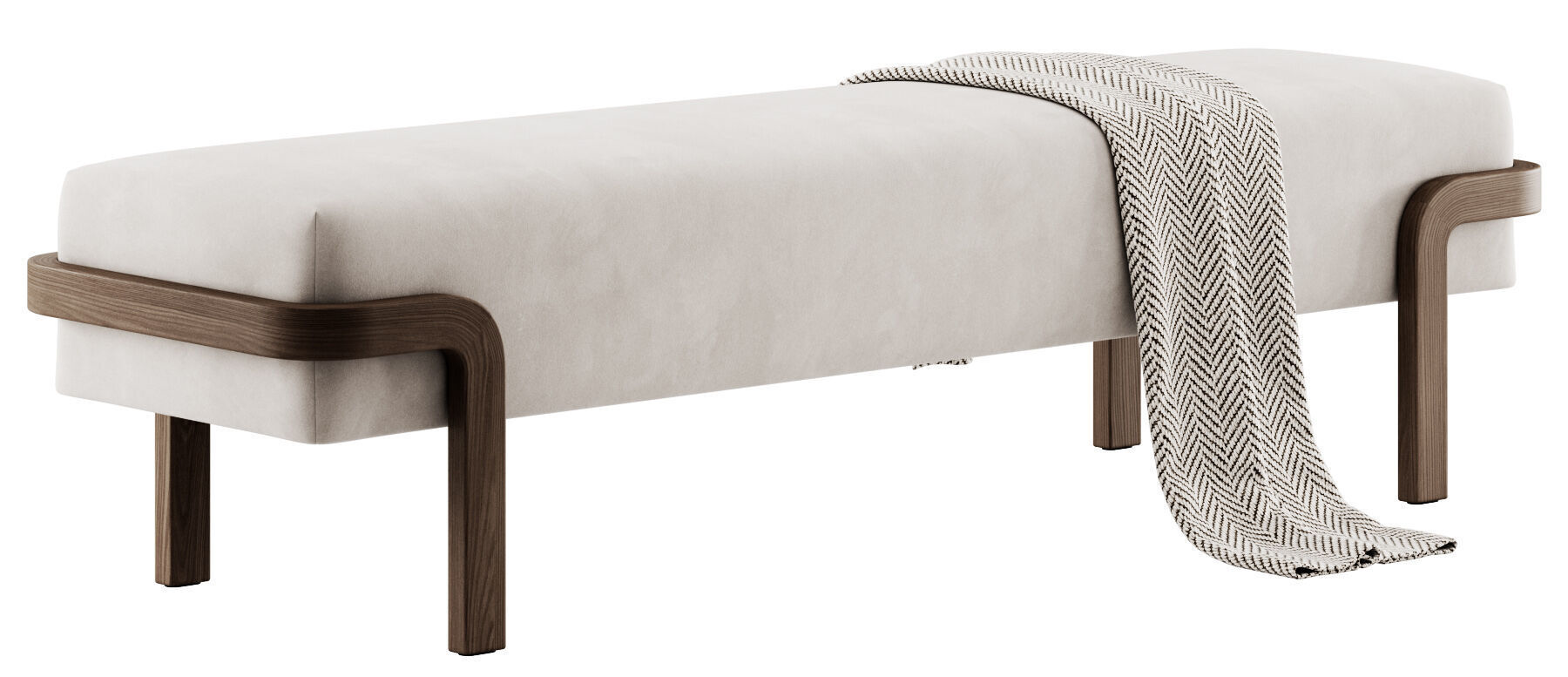 Dominick Bench By Conte Casa 3D model_8