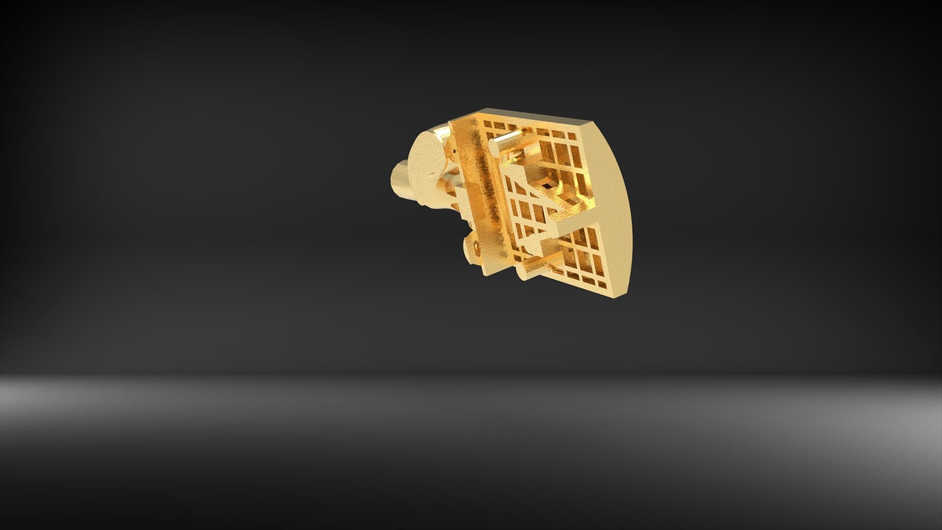 7mm Cuban Link Bracelet Stone Design 3D 3D print model_5