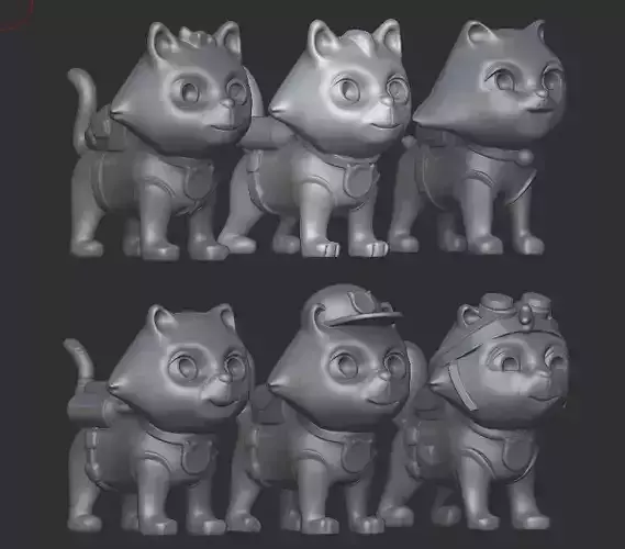 Paw Patrol Catastrophe Crew 3D print model