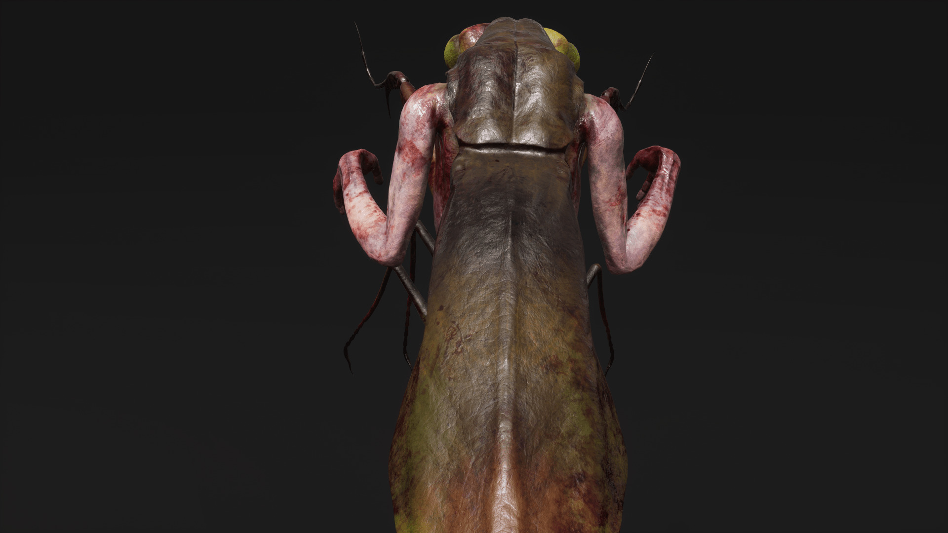 Mutant Mantis - Horror Insects Collection Low-poly 3D model_14
