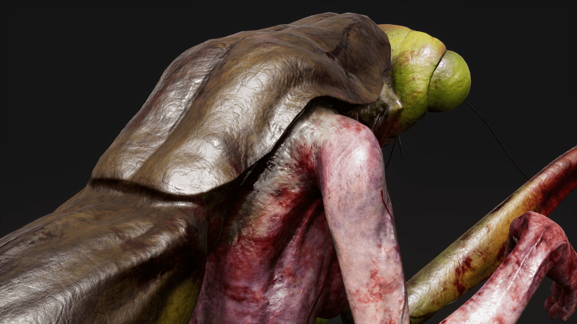 Mutant Mantis - Horror Insects Collection Low-poly 3D model_18