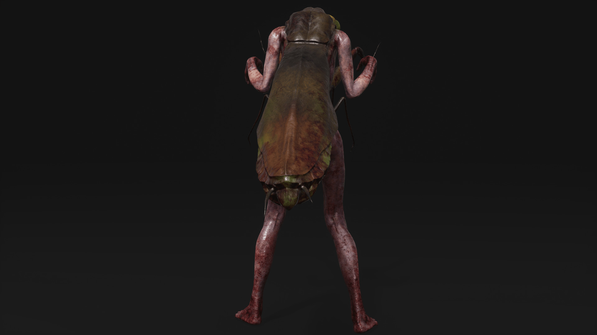 Mutant Mantis - Horror Insects Collection Low-poly 3D model_15