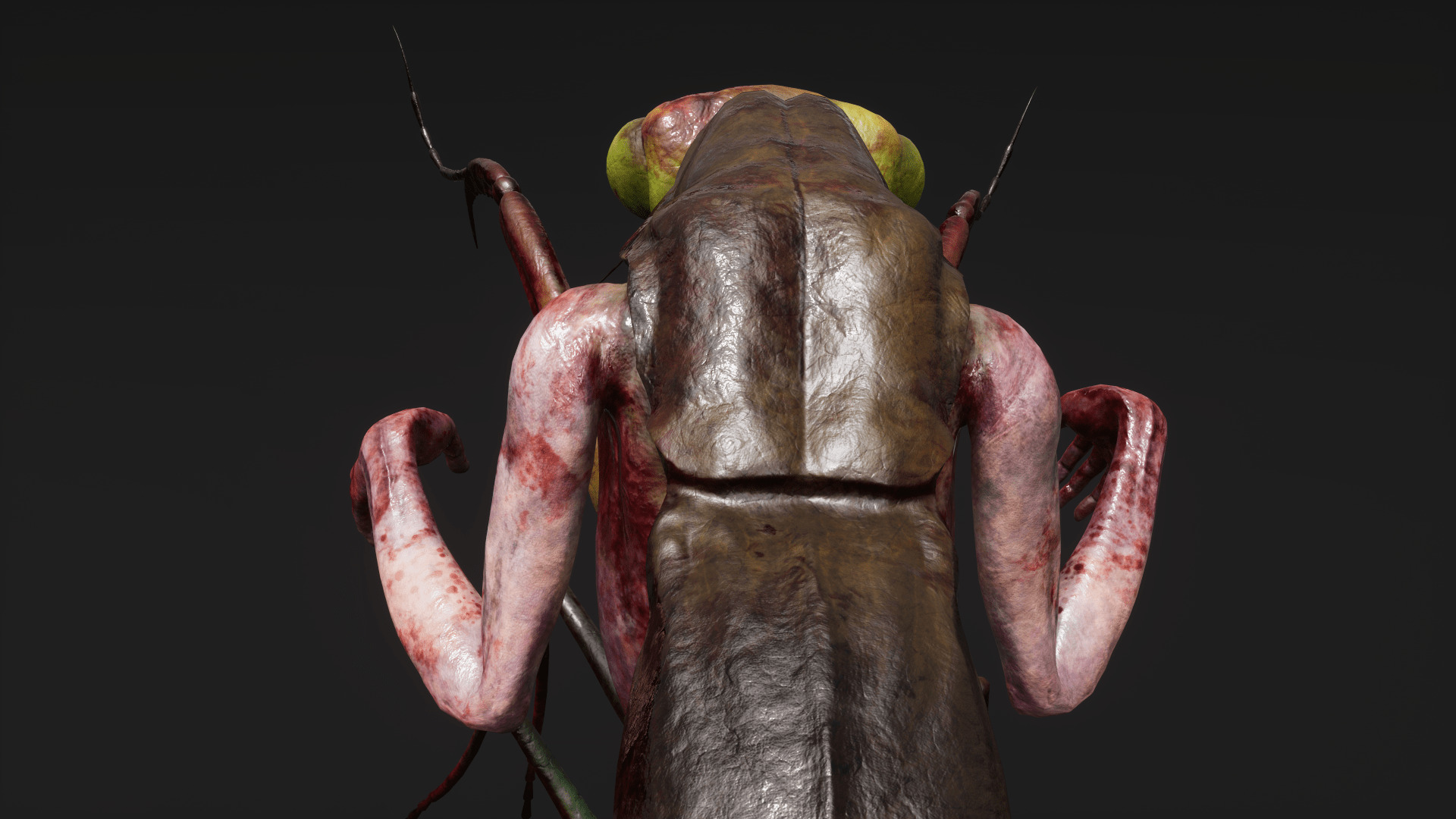 Mutant Mantis - Horror Insects Collection Low-poly 3D model_13