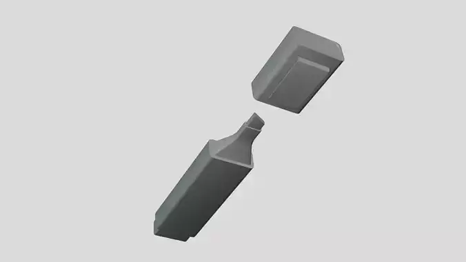 Basic Highlighter Marker - Geometry Only No Textures 