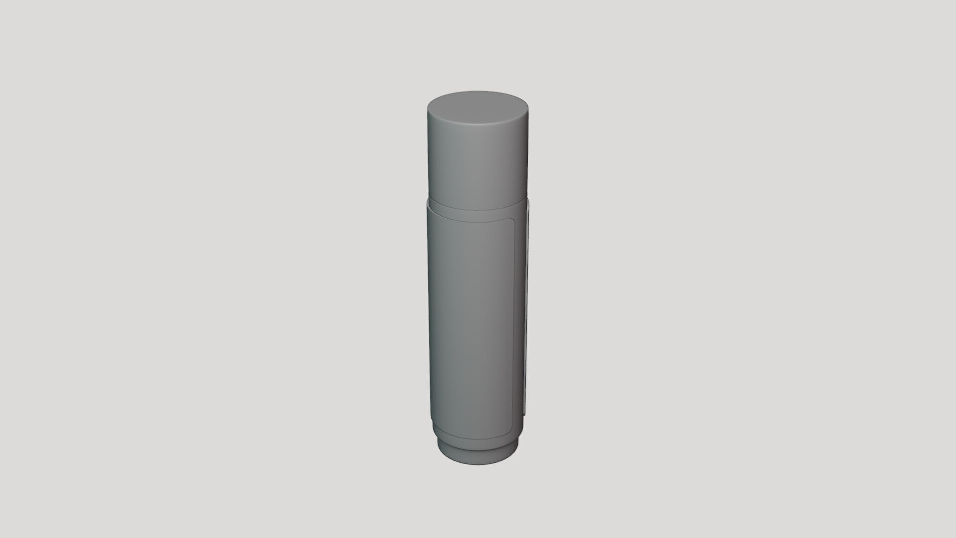 Basic Lip Balm Stick - Geometry Only No Textures No Materials 3D model_4