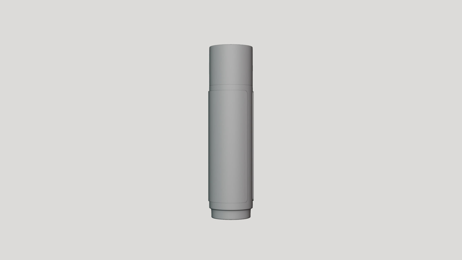 Basic Lip Balm Stick - Geometry Only No Textures No Materials 3D model_1