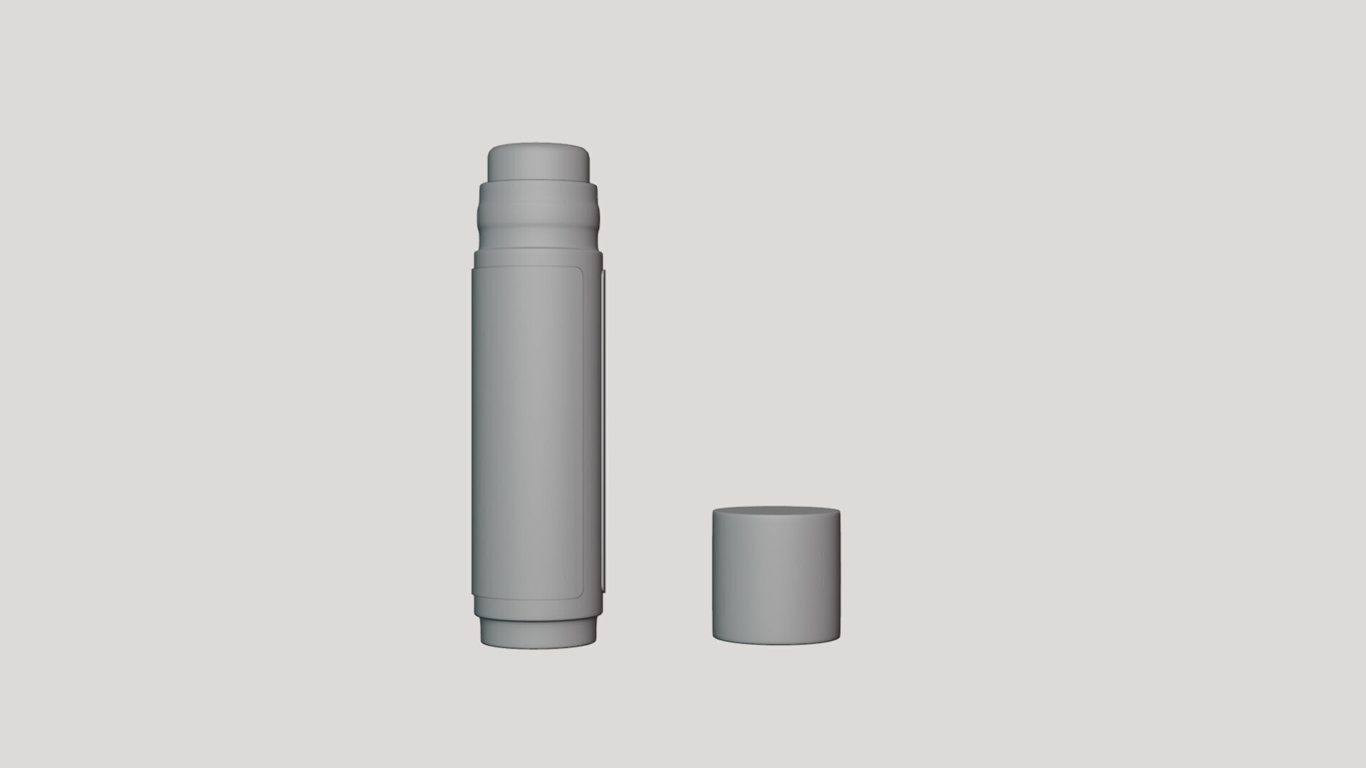 Basic Lip Balm Stick - Geometry Only No Textures No Materials 3D model_3