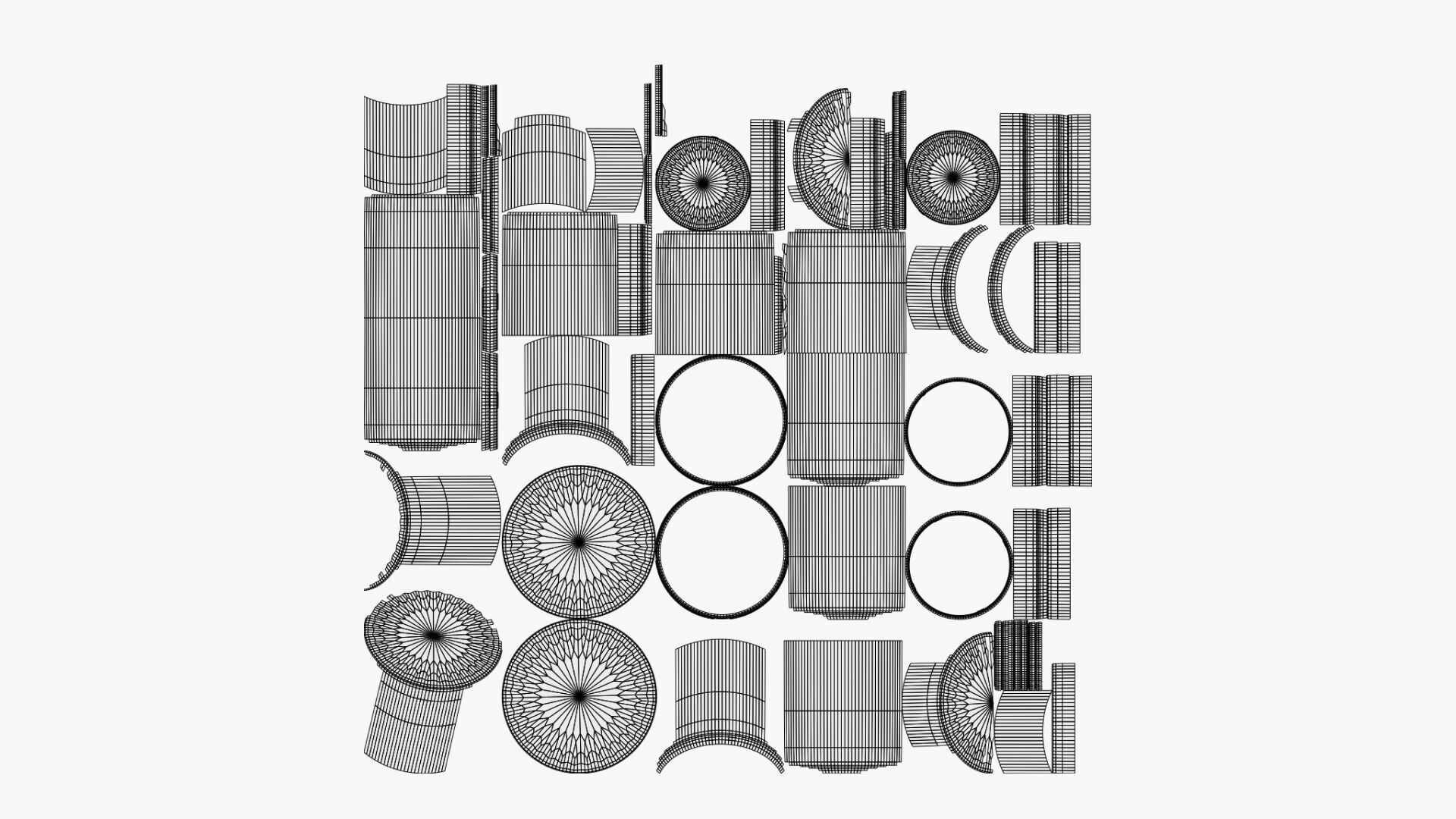 Basic Glass Serum Vial - Geometry Only No Textures No Materials 3D model_5