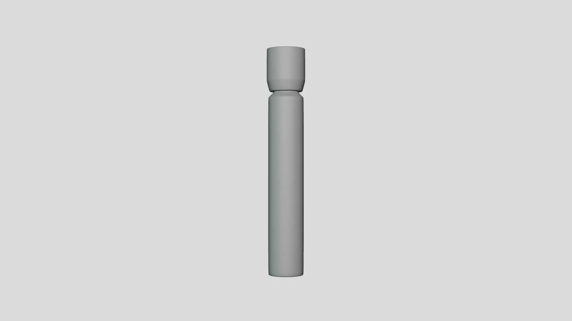 Basic Glass Serum Vial - Geometry Only No Textures No Materials 3D model_0
