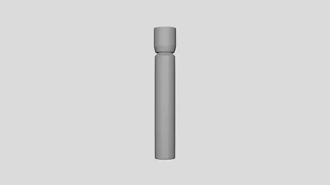 Basic Glass Serum Vial - Geometry Only No Textures No Materials