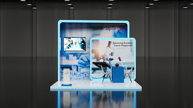booth 3x4 3D model
