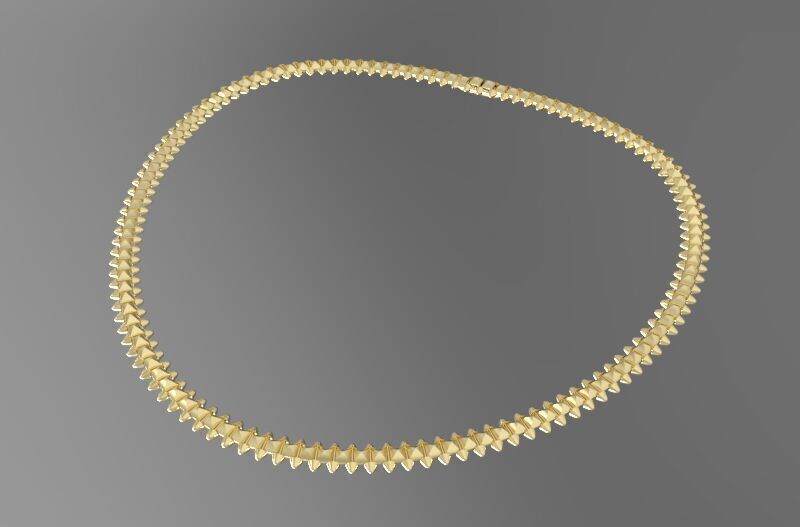 Clash Flexible Necklace 3D print model_5