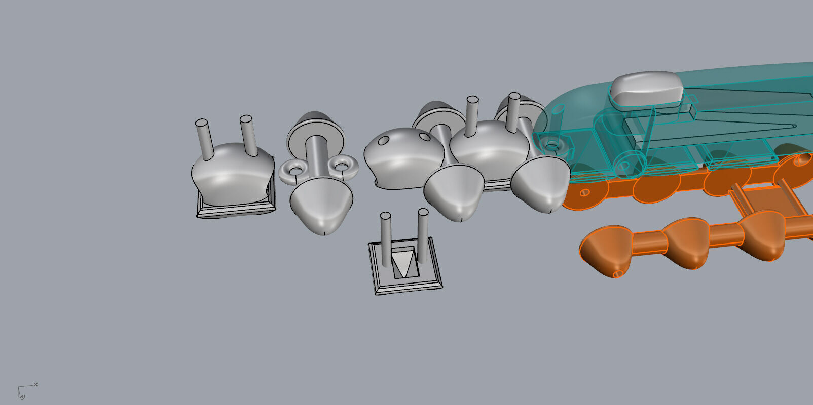 Clash Flexible Necklace 3D print model_12