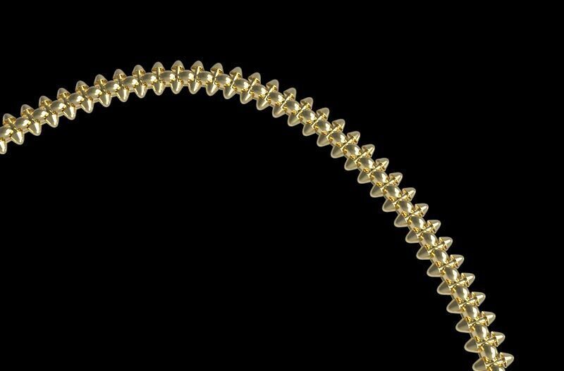 Clash Flexible Necklace 3D print model_7