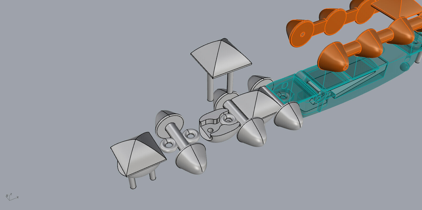 Clash Flexible Necklace 3D print model_14