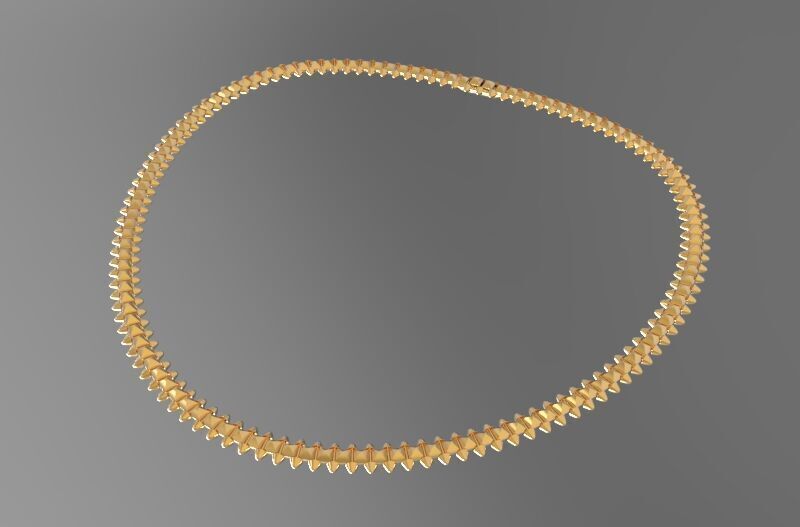 Clash Flexible Necklace 3D print model_1