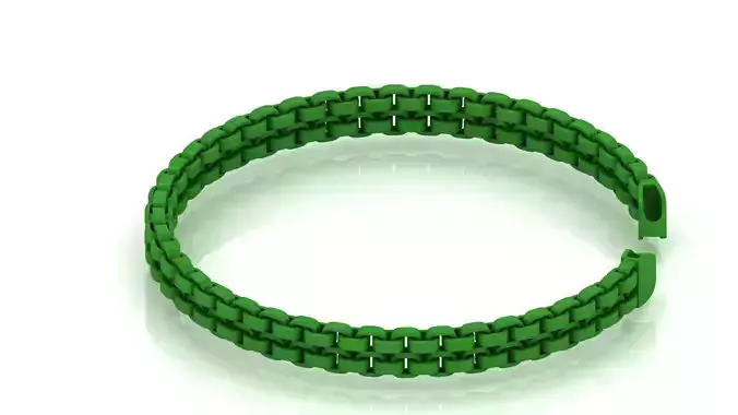 7mm spiral Fancy Italian Bracelet 3D Model