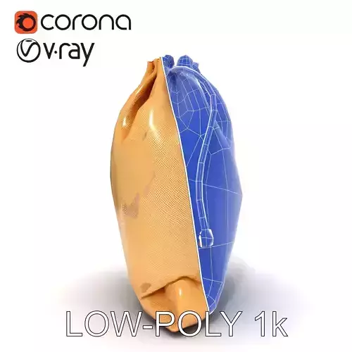 Cloth Drawstring Bag D Model Pack