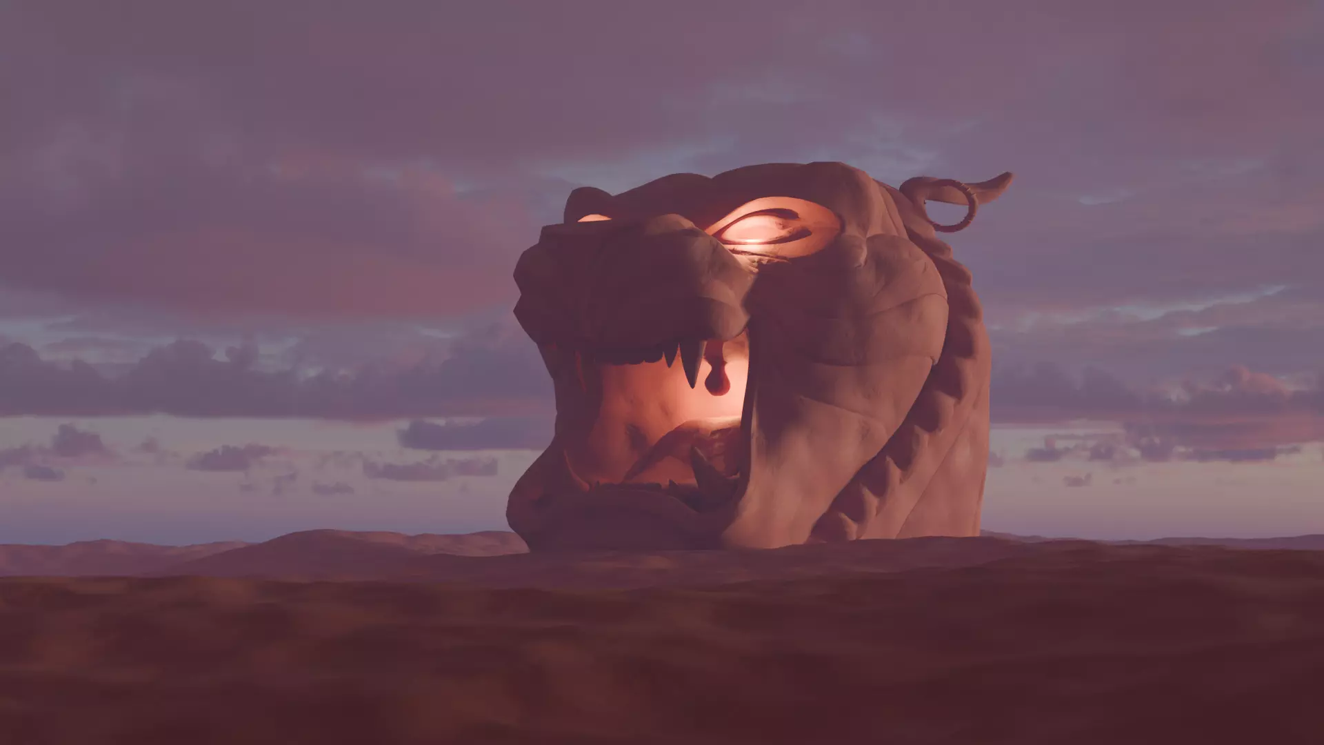 Arabian Nights - Aladdin Scene - Desert Tiger Free 3D model