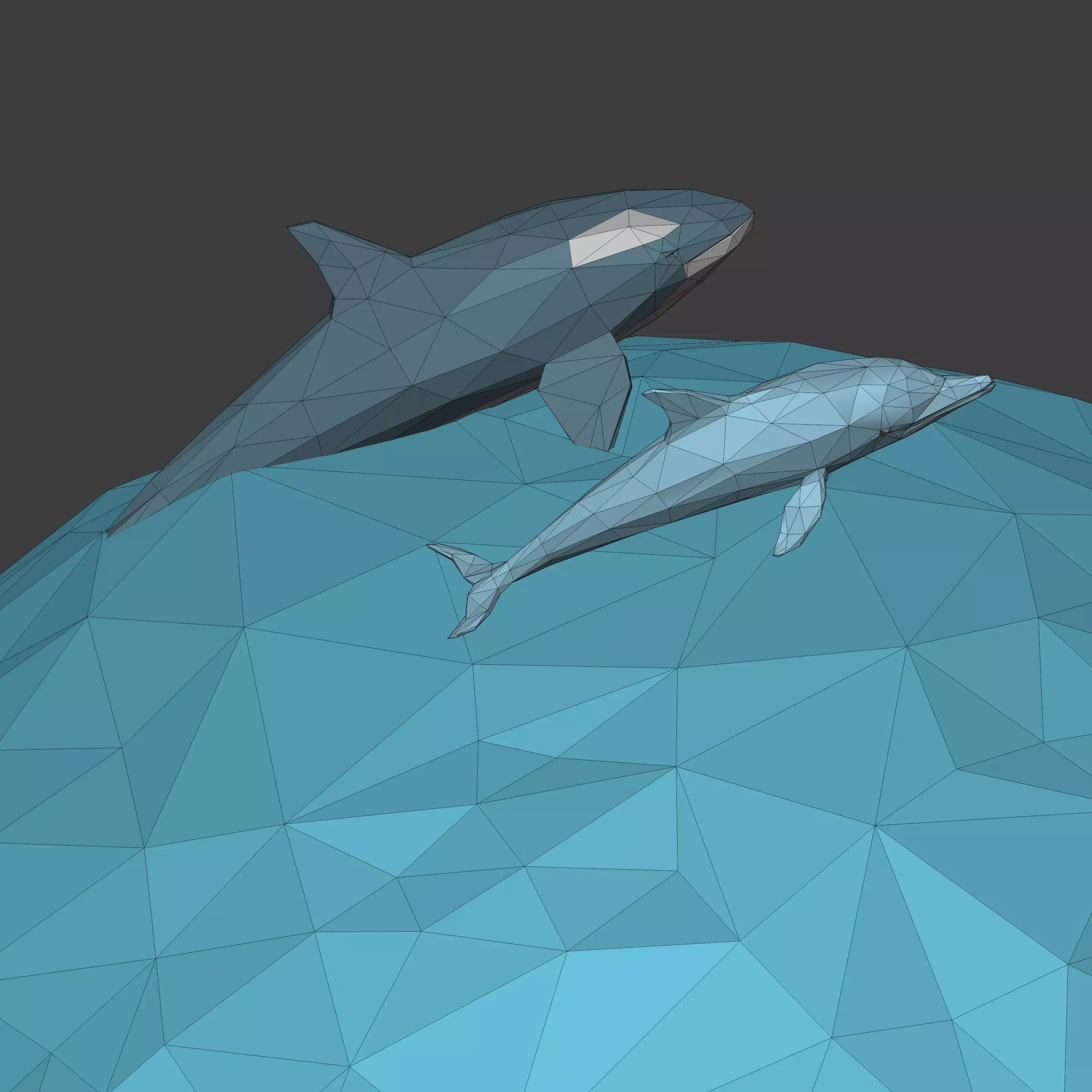 Polygonal LowPoly Cartoon Planet Earth - Low Poly Travel AD Pack Low-poly 3D model_8