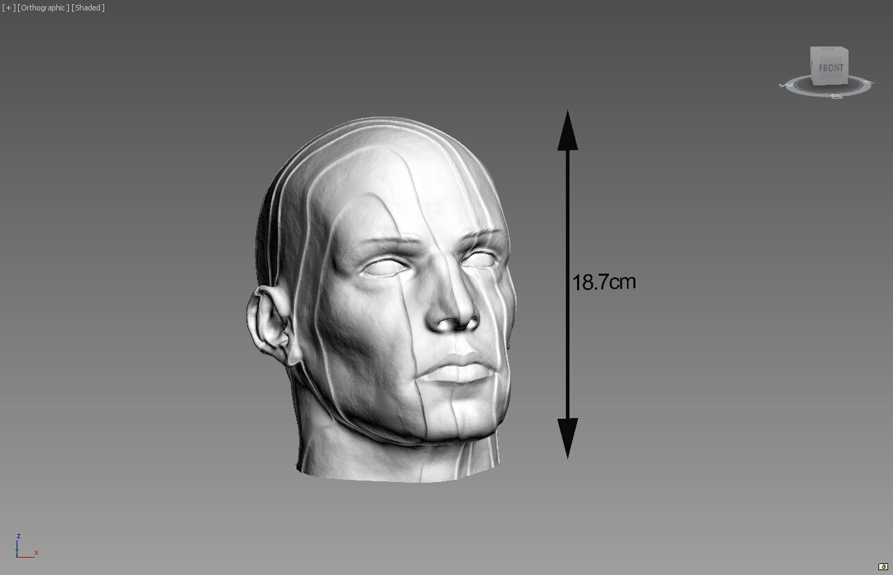 Human modern Headphone Stand Cyborg Headset Stand 3D print model_4