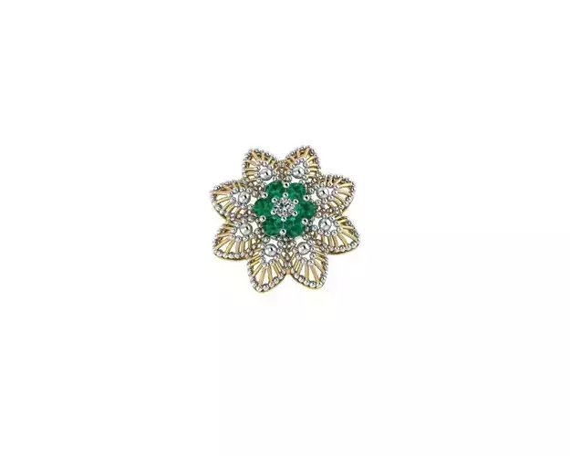 Filigree Flower Nose Pin