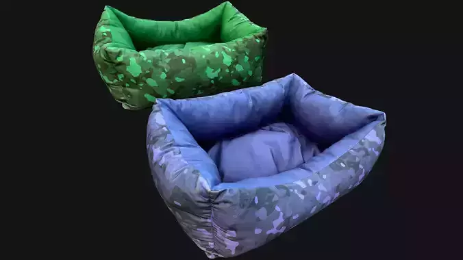 Dog Cat Pet Bed Low-poly 3D model