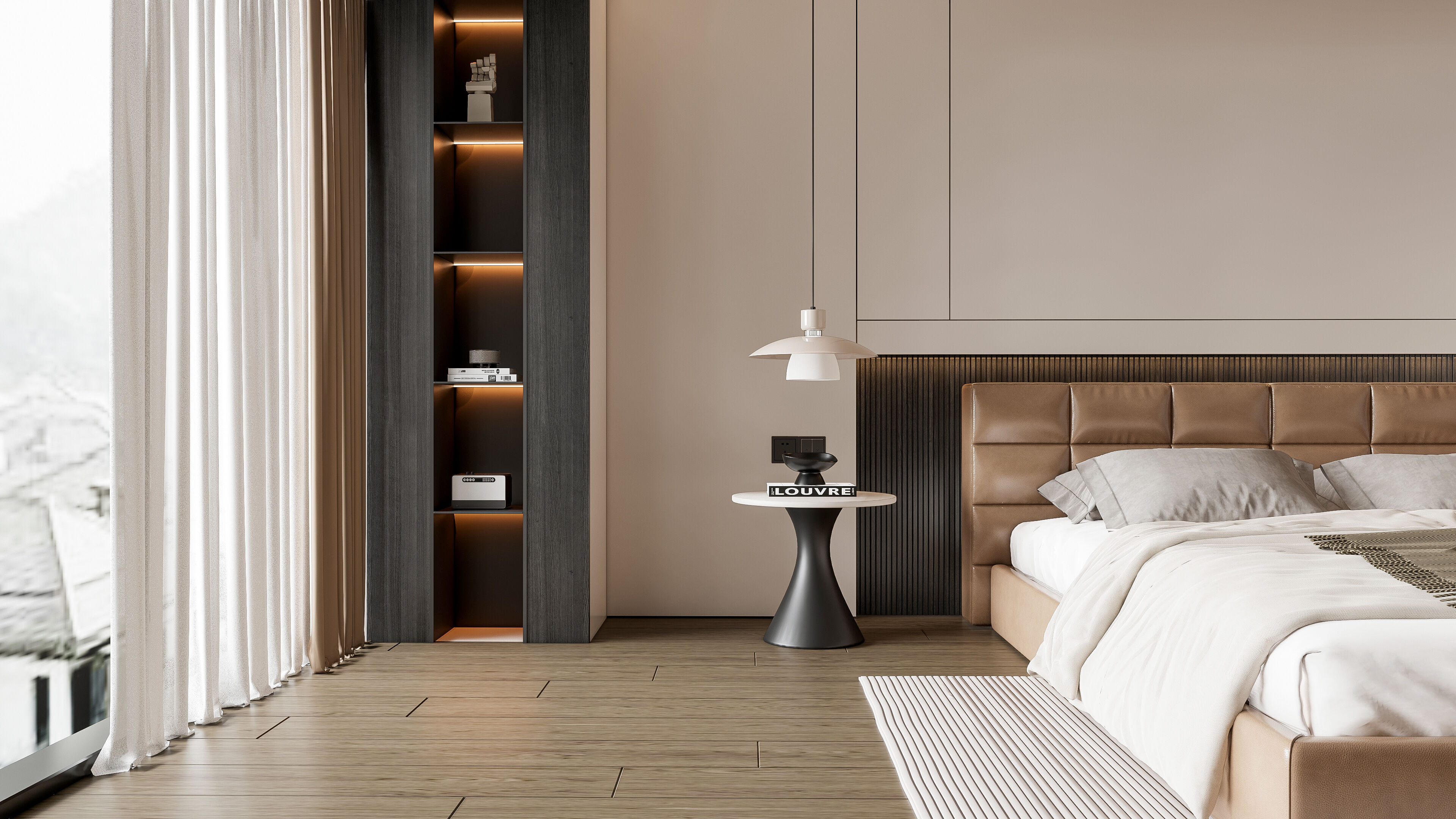 Italian bedroom 11 3D model_6