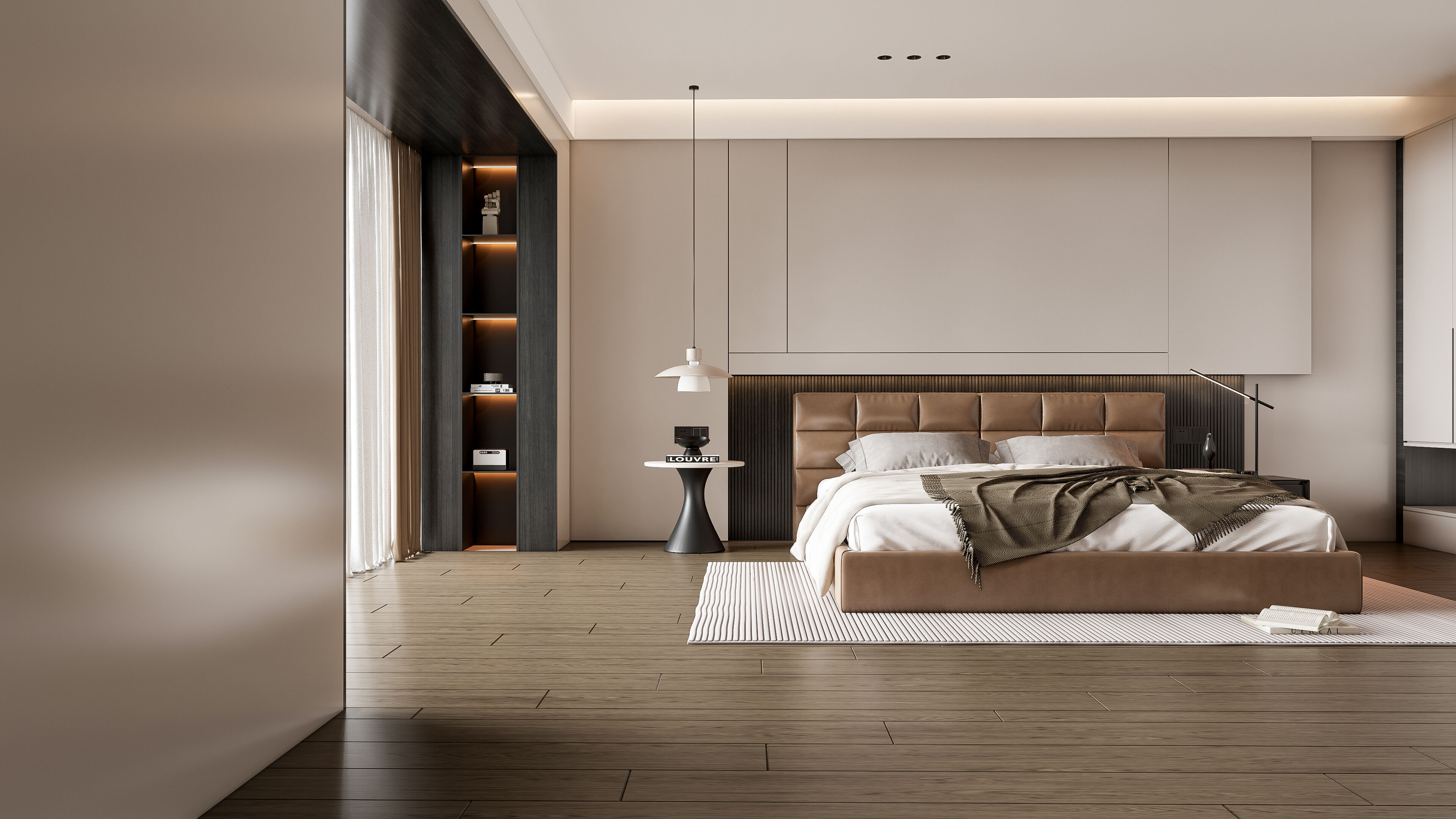 Italian bedroom 11 3D model_16