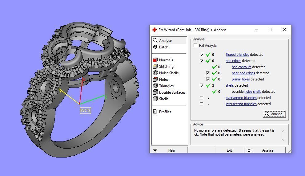 Engagement Ring and Band 3D print model_15
