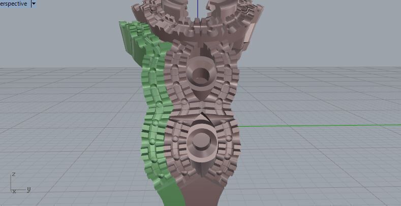 Engagement Ring and Band 3D print model_10