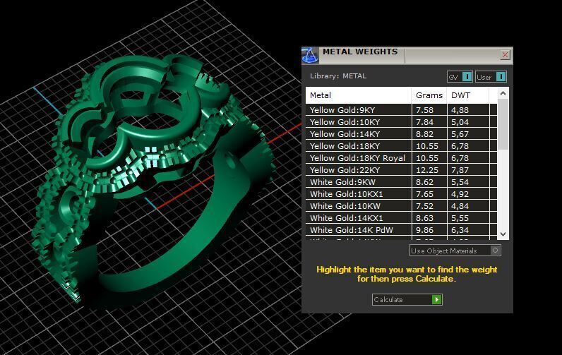 Engagement Ring and Band 3D print model_13