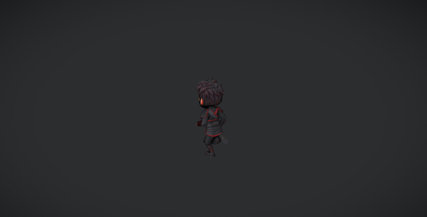 Shadow Warrior Ninja Boy Low-poly 3D model_3