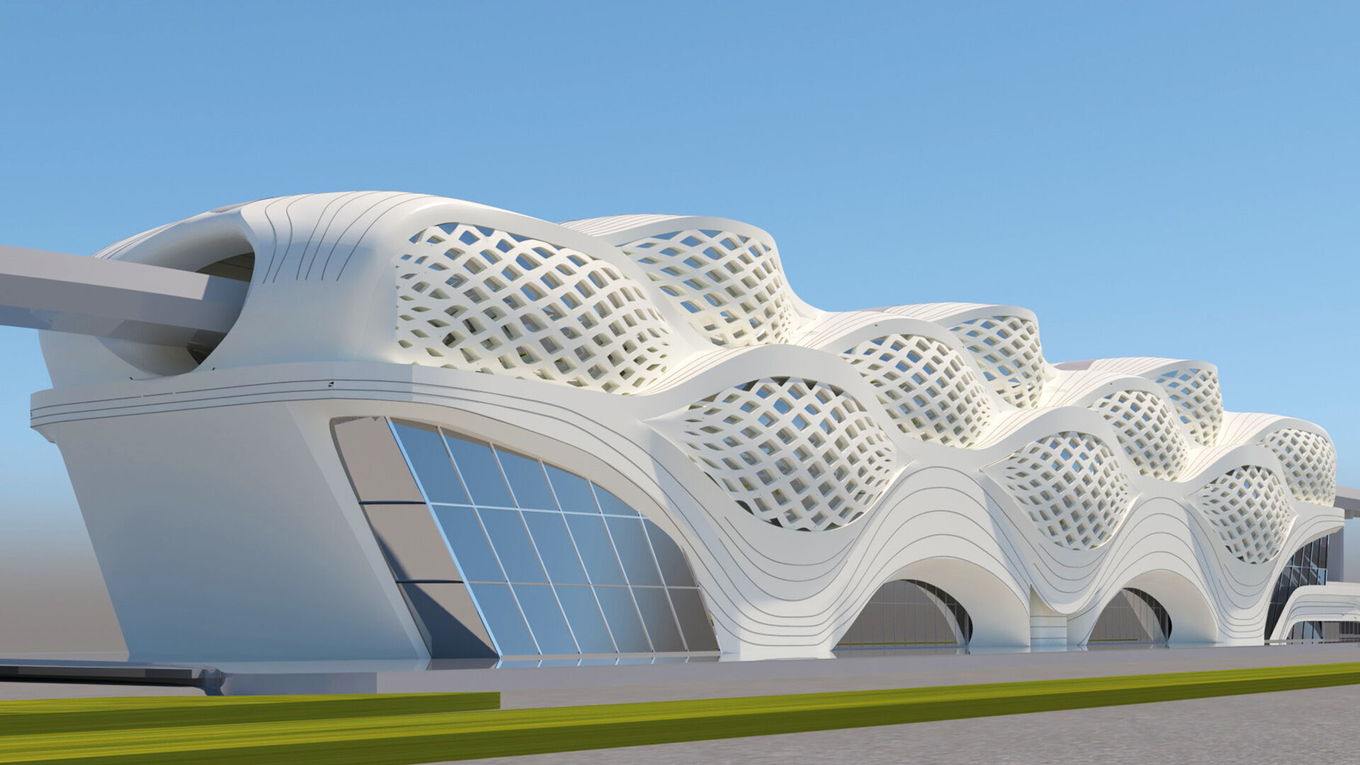 KAFD Metro Station 3D model_4