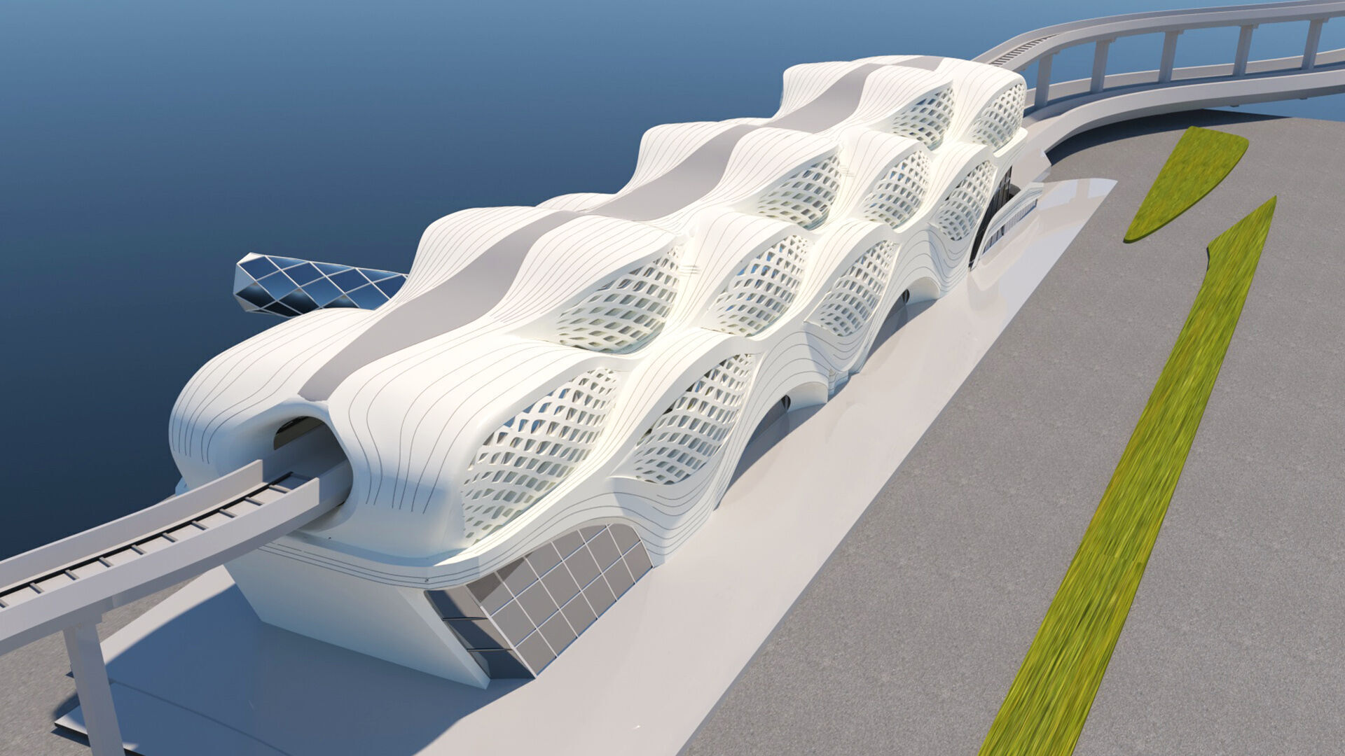 KAFD Metro Station 3D model_2